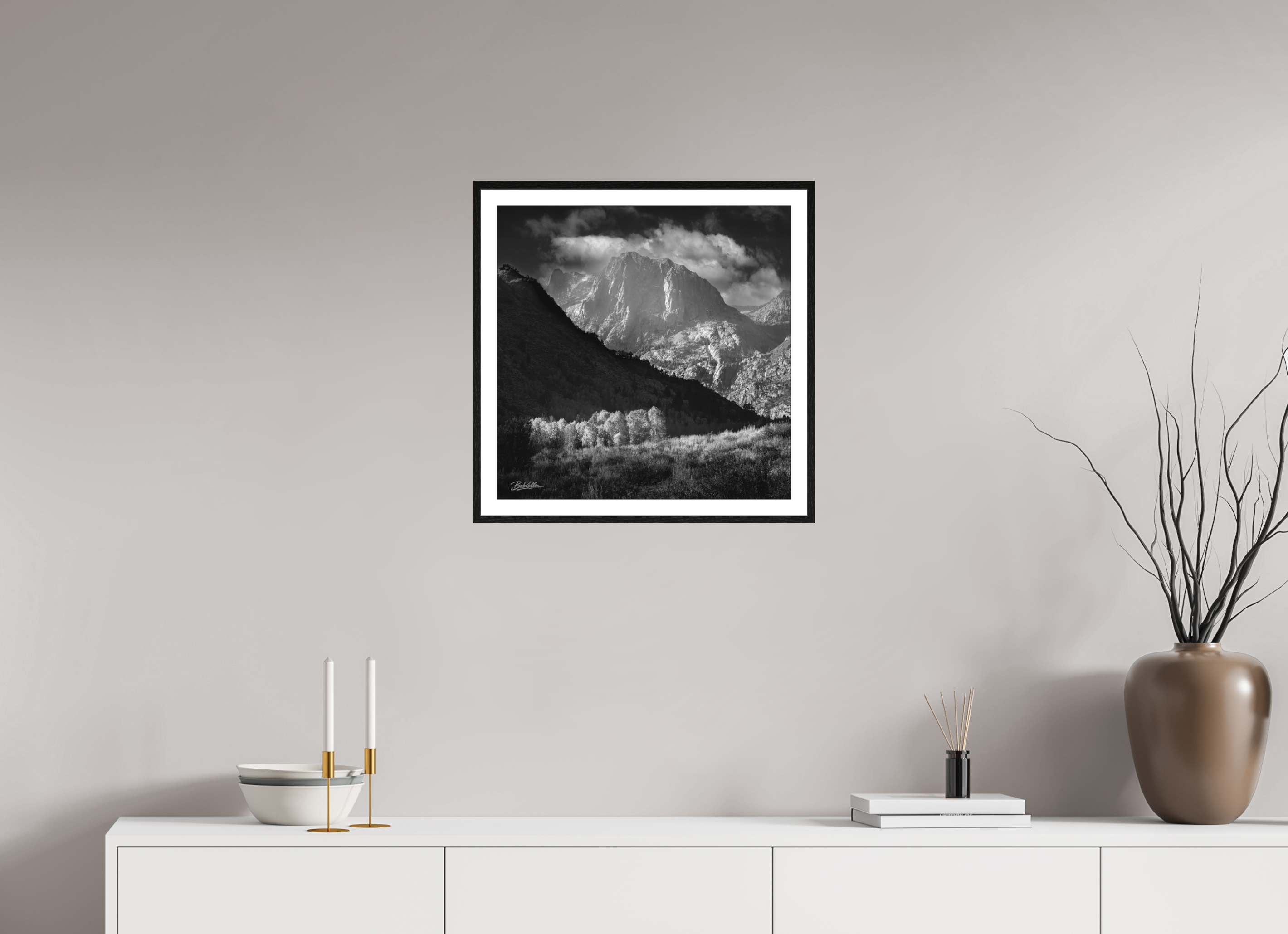 20 x 20″, Fine Art - Acrylic - Framed Sierra Crescendo