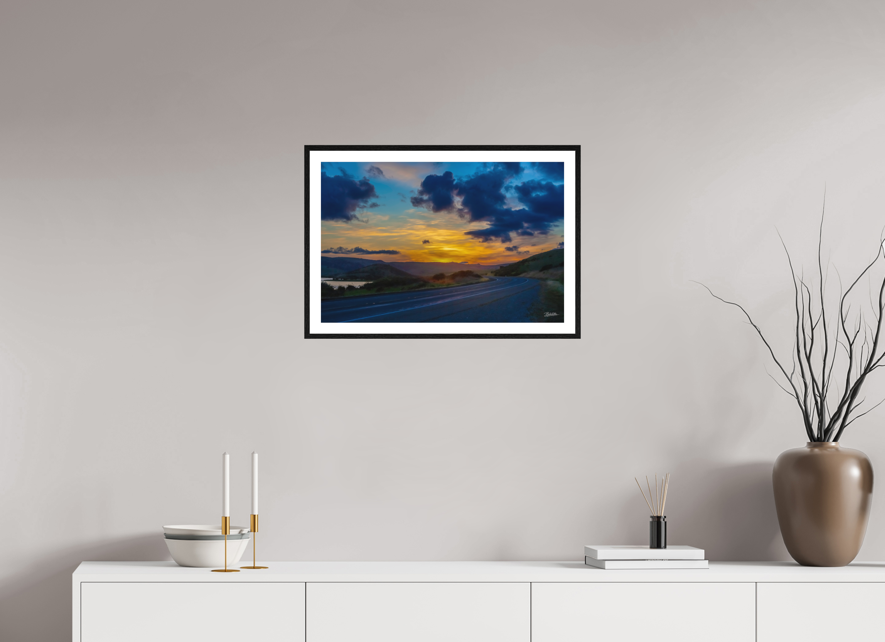 24 x 16″, Fine Art - Acrylic - Framed Road to Point Reyes