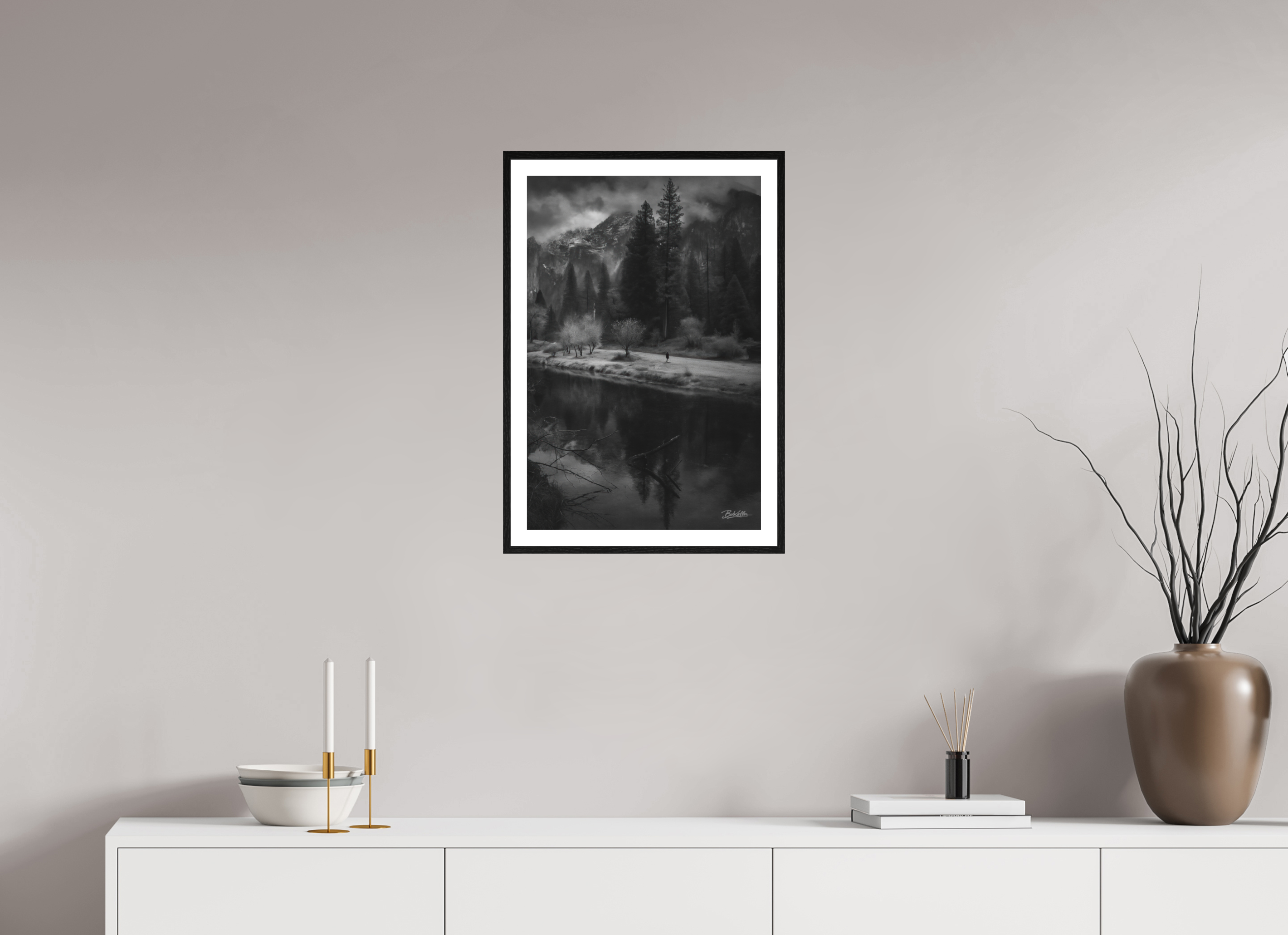 16 x 24″, Fine Art - Acrylic - Framed Solitude in the Valley