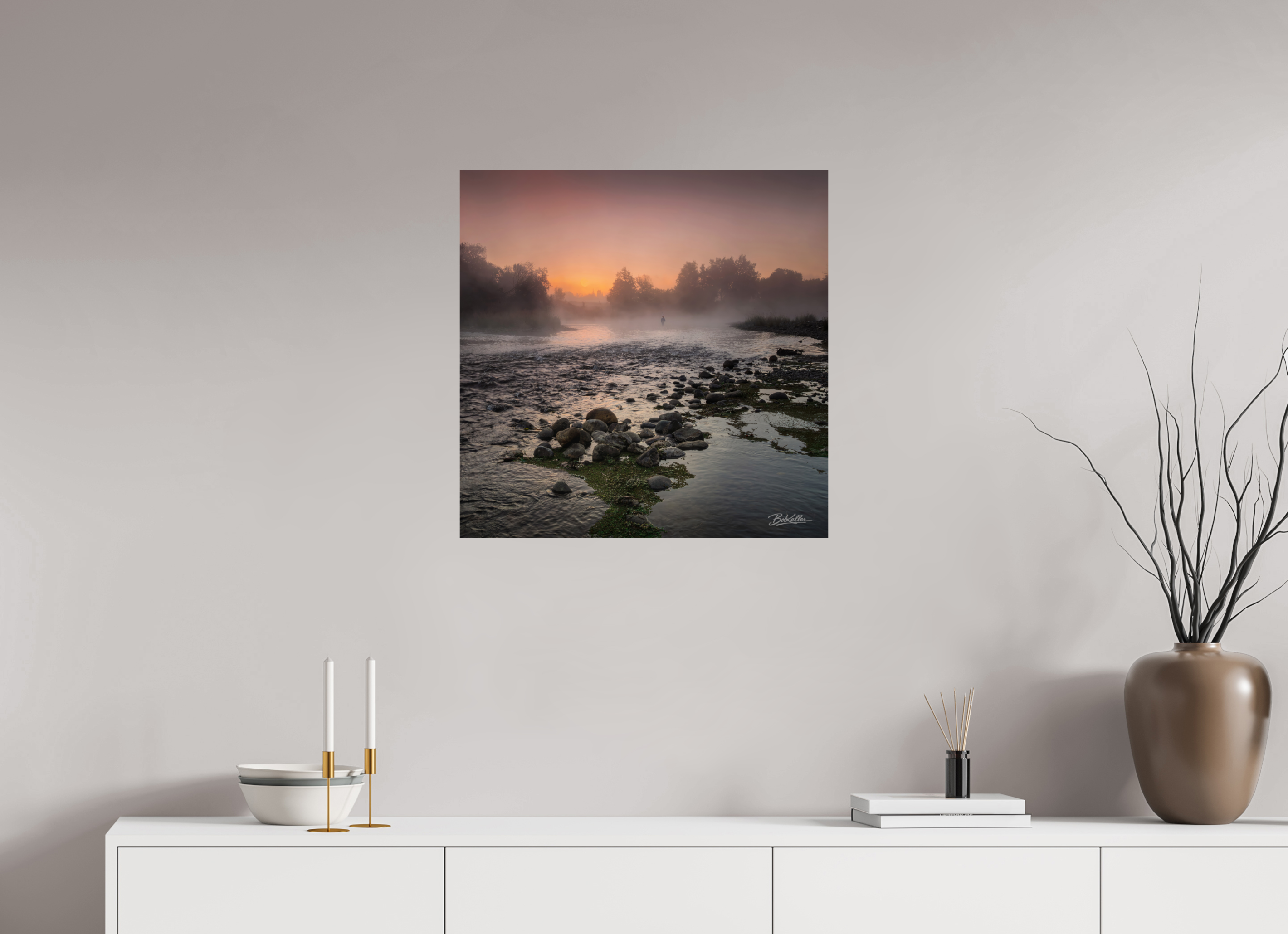 25 x 25″, Fine Art Print-Only River of Return