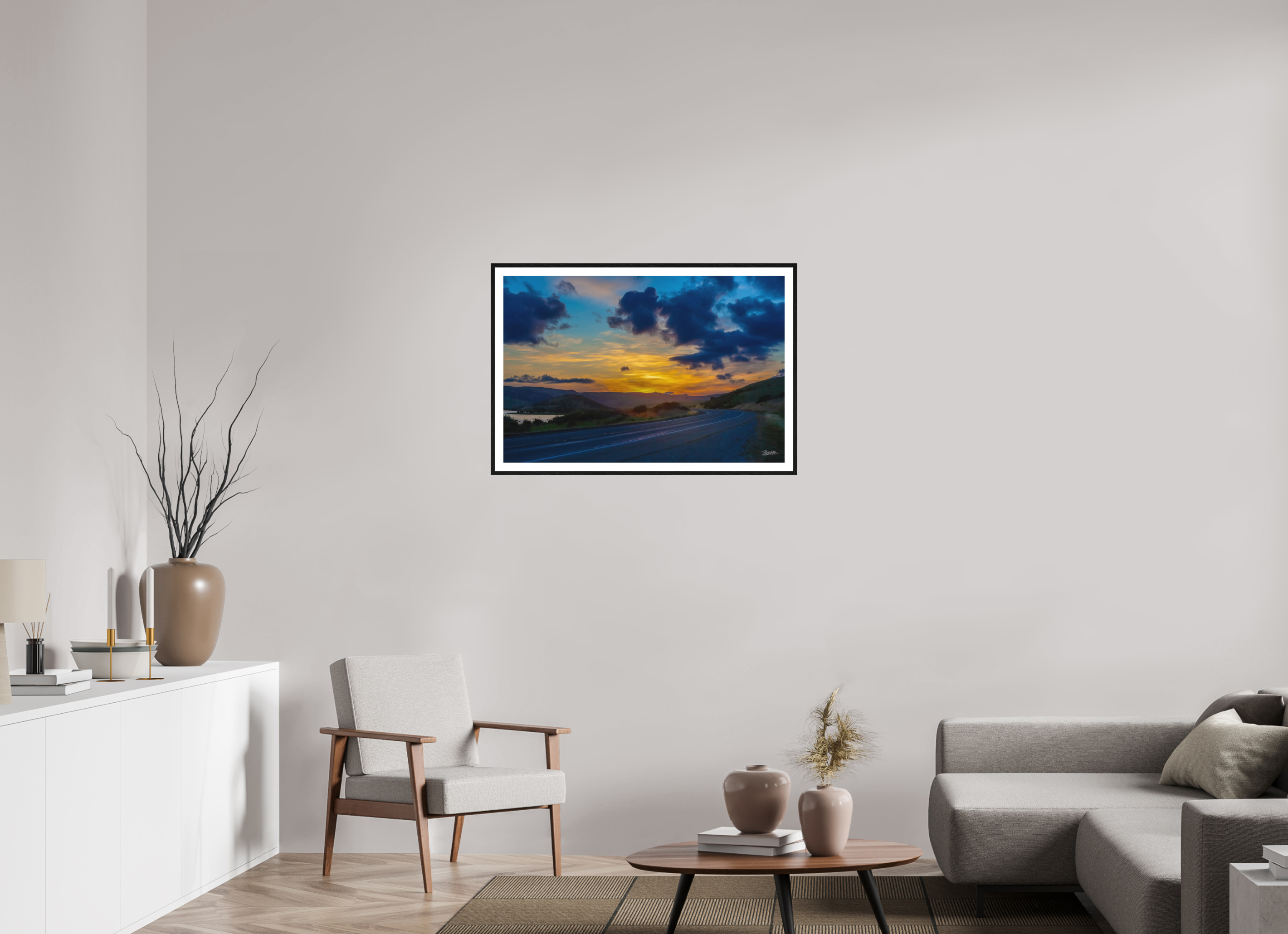36 x 24″, Fine Art - Acrylic - Framed Road to Point Reyes