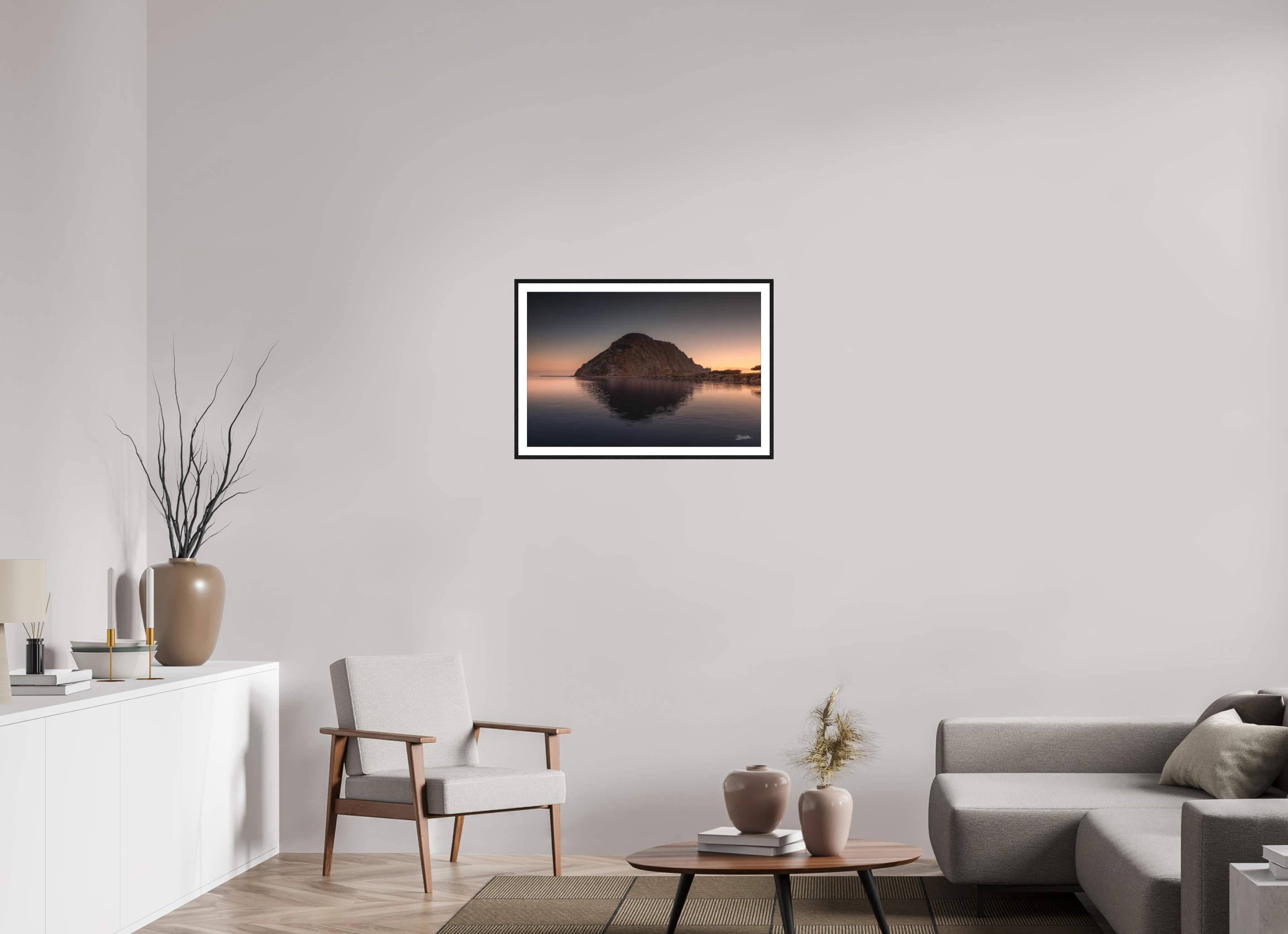 30 x 20″, Fine Art - Acrylic - Framed Morro Mirage