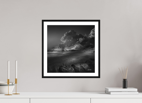 15 x 15″, Fine Art - Acrylic - Framed Ascent Through Time