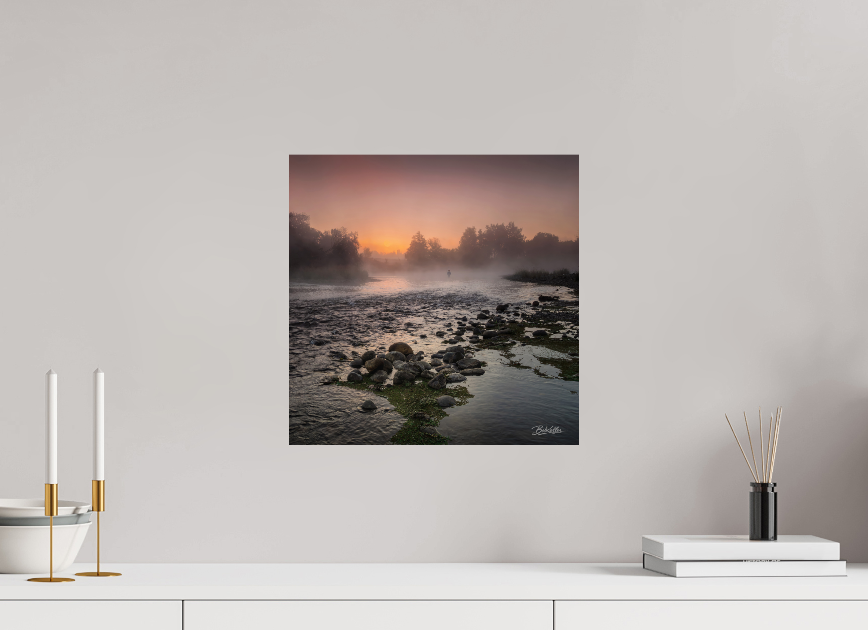 15 x 15″, Fine Art Print-Only River of Return