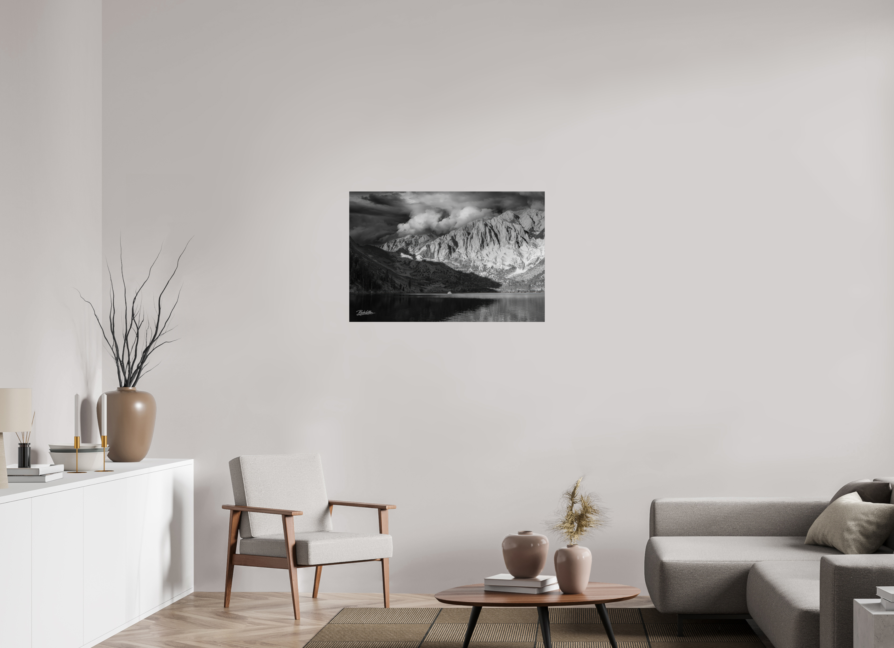 36 x 24″, Fine Art Print-Only Before the Storm on Convict Lake