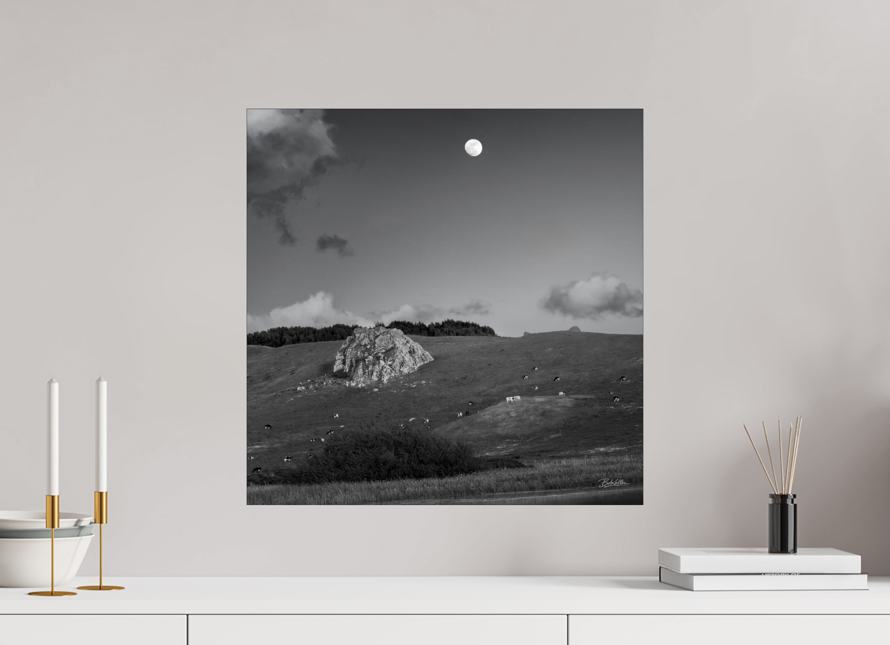 20 x 20″, Fine Art Print-Only Moon Watch
