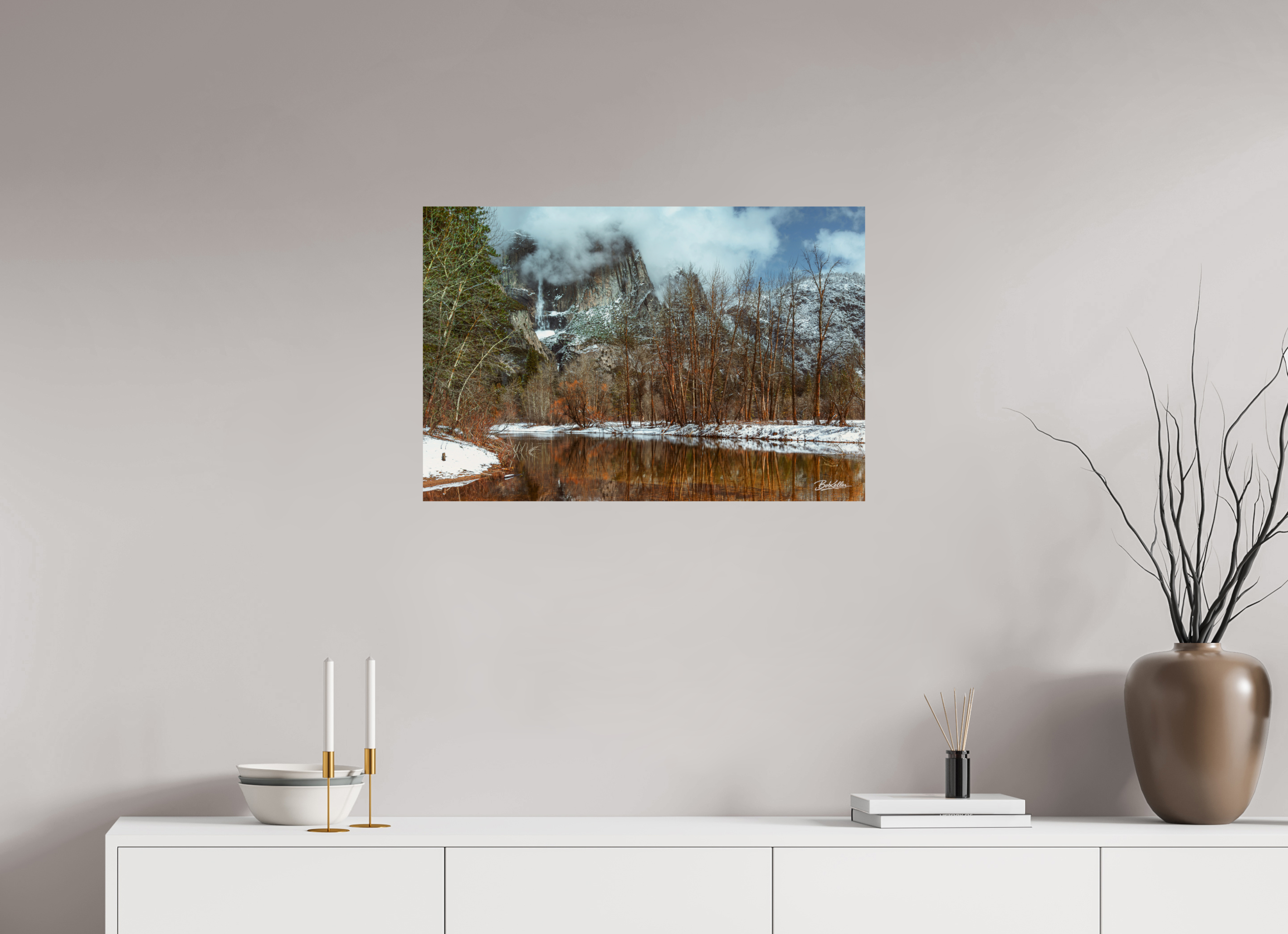 30 x 20″, Fine Art Print-Only Winter Whispers in Yosemite