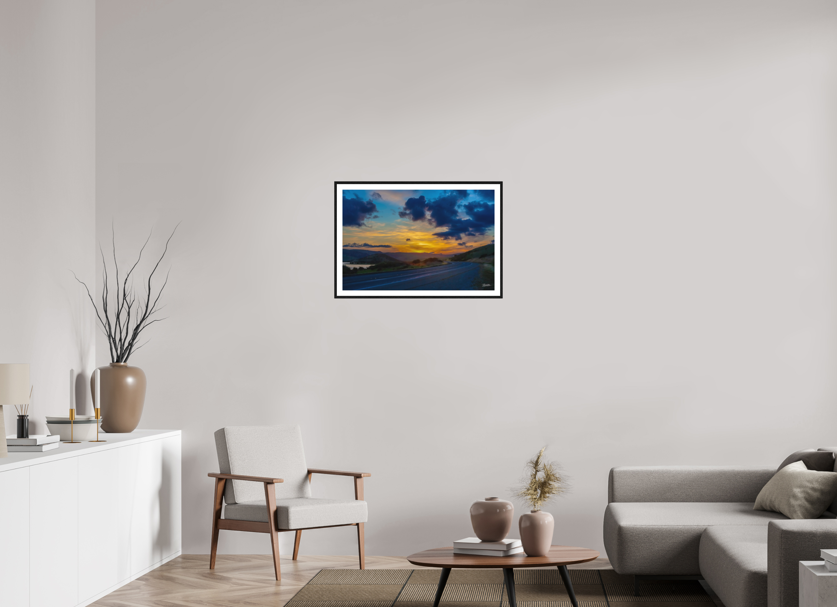 30 x 20″, Fine Art - Acrylic - Framed Road to Point Reyes