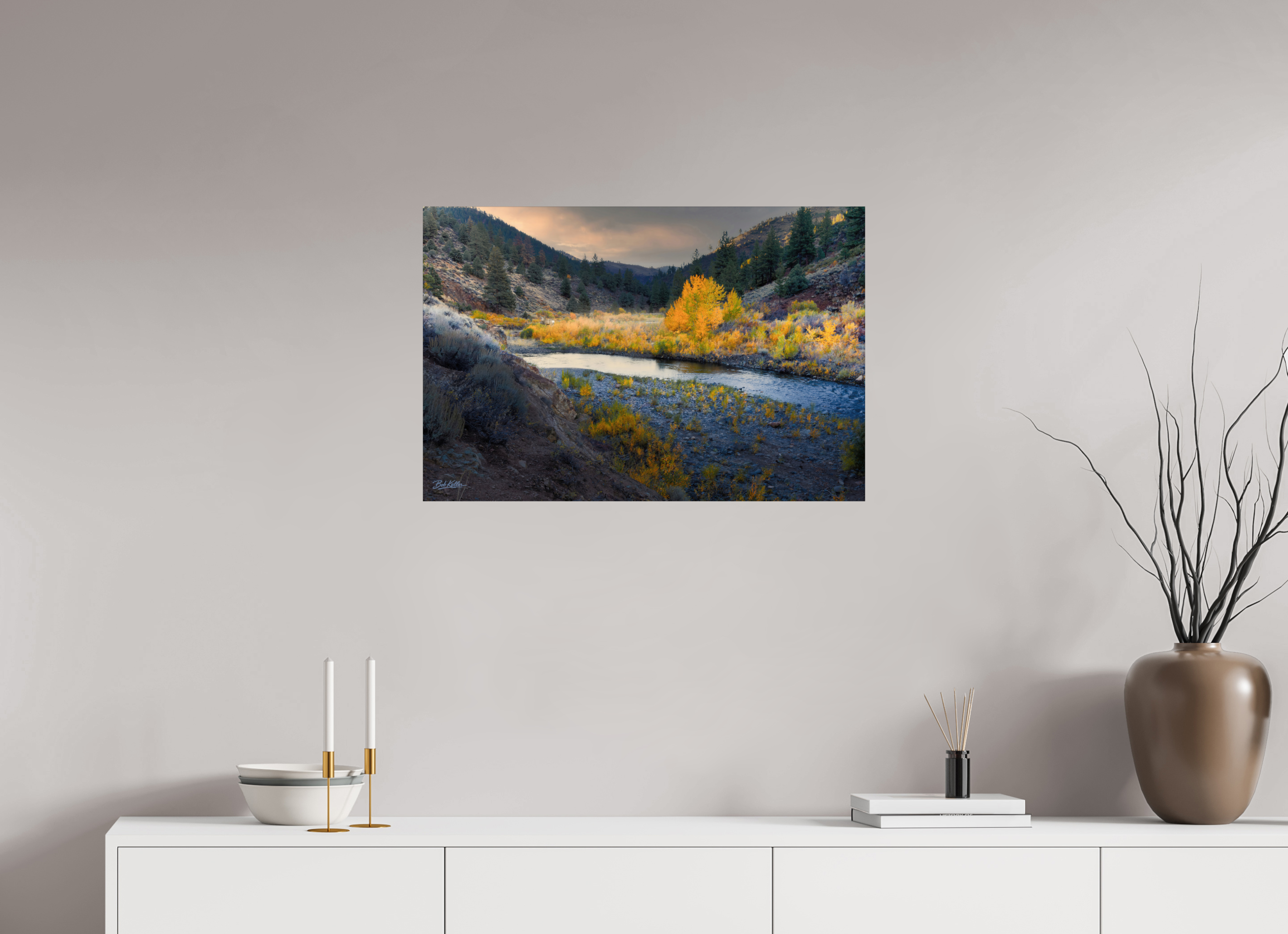 30 x 20″, Fine Art Print-Only Where Autumn Crosses the Pass
